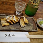あなごめしうえの 宮島口本店 - 賀茂鶴と白焼き