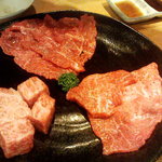 焼肉問屋 牛蔵 - サーロイン、肩さんかく、しんしん.