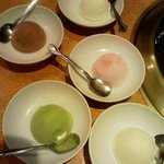 焼肉問屋 牛蔵 - 〆のアイスクリーム5種