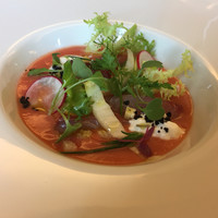 Ristorante YAMAZAKI - 前菜は白身魚のカルパッチョ
