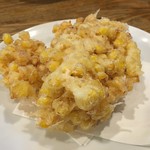 麺酒場ひかる - とうもろこしの天ぷら