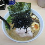 らーめん濱来た - 醤油豚骨岩のり味玉ラーメン(太麺)