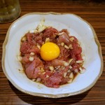 もつ焼 あぶさん - マグロのユッケ