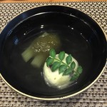 旬彩和心 棗 - 枝豆と小豆のしんじょう