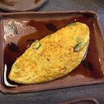 炭火焼鳥 なかお - ねぎオムレツ