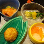 日本の宿 古窯 - 前菜：季節の小鉢盛り合わせ