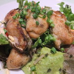 ビストロ インコントロ - 牡蠣のムニエルサラダ＋４００円