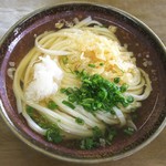 手打ちうどん 尾崎 - 2017062「かけうどん(ひやひや)(大)」380円