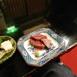 割烹　黒ねこ - 阿波牛のステーキ