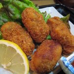 福冨 - 牡蠣フライ定食の牡蠣アップ