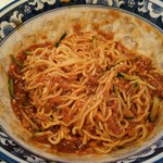 中国レストラン 雪園 - ジャージャーメンをかき混ぜました