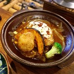 囲炉裏料理わ - 蔵尾ポークのハンバーグ♪