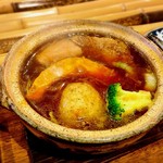 囲炉裏料理わ - お野菜もゴロゴロ❤︎具が大きい！