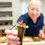 すし処 ひさ田 - 2017/6_沢庵とハーブの海苔巻き