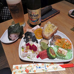 藍風珈琲店 - 本日の己書プレート２０１７．６