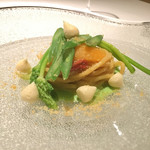 レストランエール - パスタ インゲン 生生姜 カラスミ