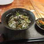 wasoudaininguwan - ご飯はサラサラお茶漬けでいただきました。