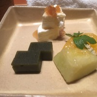 日本料理 僖成 - 奥が新生姜のアイス！