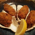 かつ吉 野庵 - カキフライ（フラッシュ無し）