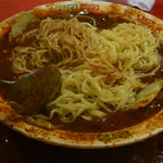 双龍居 - 牛肉の四川風煮込み（具を食べた後、卵麺）