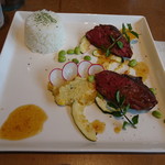 Kitasakaeterasu - ランチ　牛ハラミステーキ　わさび醤油