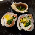 鮨 はしもと - 酢締めしたイワシの巻物