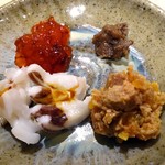 鮨 はしもと - 珍味4種