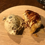 レストランユニック - クイニーアマン、アルマニャックレーズンのアイス