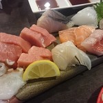 哲剣 - 刺身盛合せと本マグロの刺身