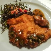 チニャーレエノテカ - 仔牛のハラミのカツレツ，リードヴォーのソテー