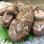 宮崎の地鶏 - 肝 500yen