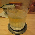 Teuchi soba shouchiku an masukawa - 梅酒ロック　800円+Tax