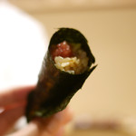 鮨 あらい - 鮪手巻き