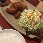 手づくり料理とお酒 くにみ - カキフライ定食
