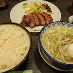 利久BOWLS - 牛タン定食 3枚6切 1,782円（税込）