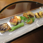 米倉 - 鰆若狭焼 烏賊真薯 うるい 牛つくね 湯葉たれ焼き 切干大根