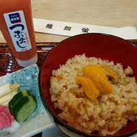 稚加榮 本店 - 炊き込み　生うに入りうに御飯　香物付