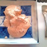 鉄板焼きステーキ あずま - 帆立の雲丹のクリームソースがけ♪♪美味！！