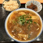 みやら製麺 - 「カレーそば」750円+「ソーキ」100円+「じゅーしー」150円