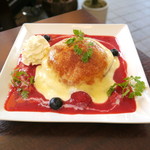 Furutsukicchinhonoka - 苺のクリームブリュレ風スフレパンケーキ