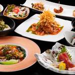 Kiraku Dokoro Danka - 各種宴会におススメの3,500円料理コースの一例。宴会の鍋料理は＋500円／人で承ります。