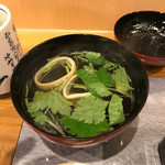 鰻 むさし乃 - 肝吸250円（税抜）