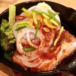 サーモンバル パーシャ - 20170621大トロサーモンの鉄板レアステーキ