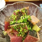 江戸前 寿し政 - 鰹と水茄子