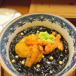 江戸前 寿し政 - 雲丹と生海苔