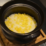 会席茶屋 菊泉 - トウモロコシ御飯