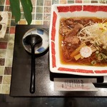 たまゆら - 【2017.06】牛すじと白ねぎの旨味麺(900円)