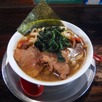 ラーメン ヤスオ - ラうどん・200g・ニンニクショウガ（800円）