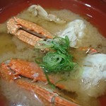 沼津魚がし鮨　 - 味気のないカニ汁
            カニの出汁はどうしたのかしら？