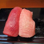 呉竹鮨 - 赤身＆中トロ